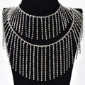 5-12cm Long Rhinestone Fringe Trim Ribbon Bling Glass Crystal Tassel Chain Diy Dance Dress Clothes Bikini Decoration Accessories