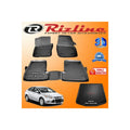 Ford Focus 3 3D Mat & Trunk Pool Sedan 2011-2015 Black One Size Set TR