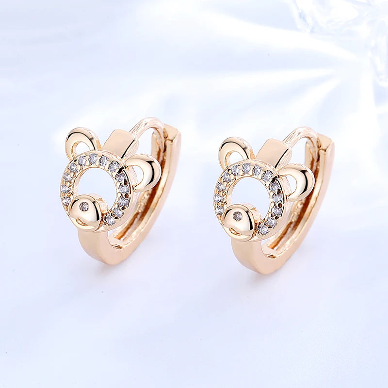 Sale Wholesale Fashion Hypo Allergenic Korean Style Accesorios Mouse Earrings Jewelry for Girl Women 2023