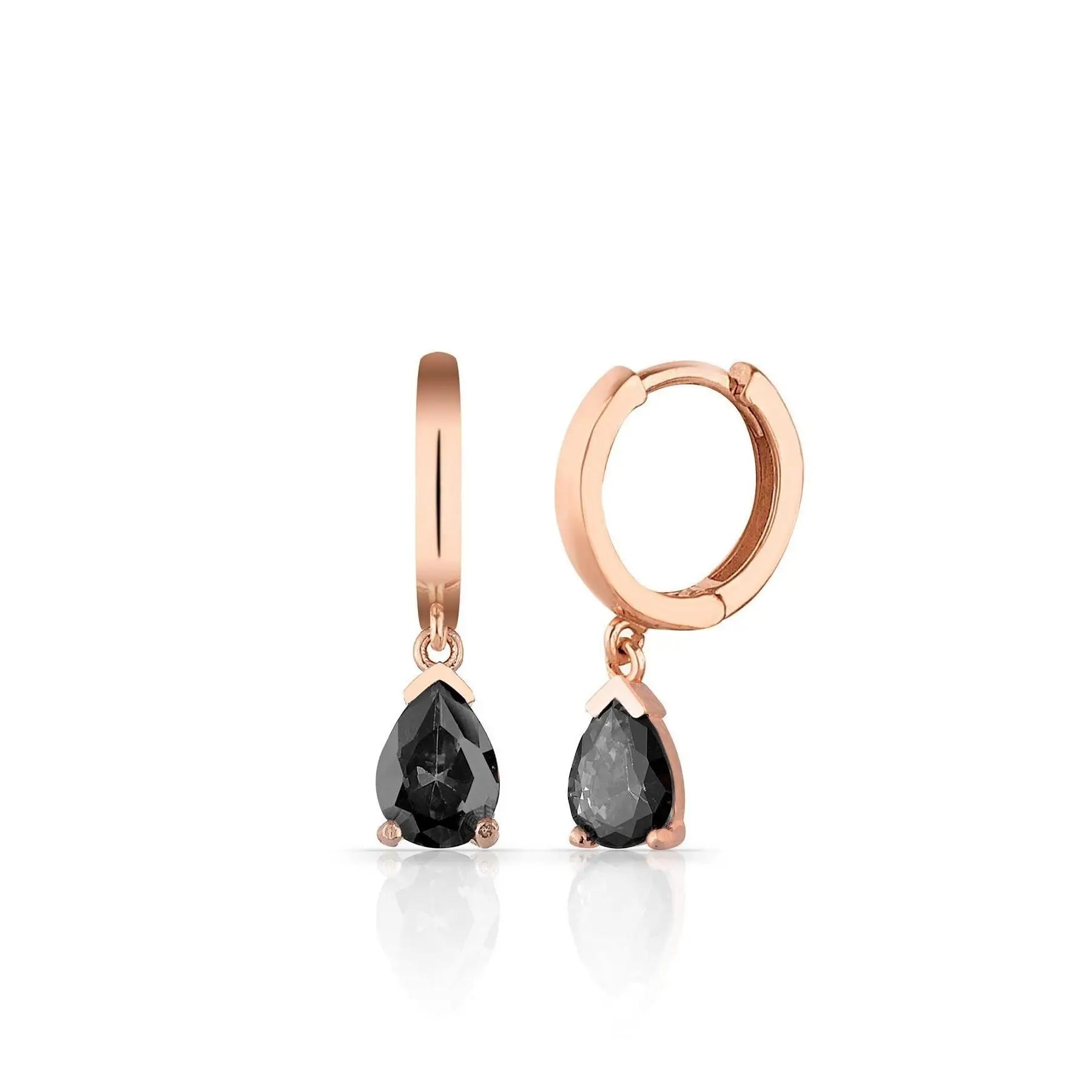 Azuris 925 Sterling Silver Fine Stud Earrings Mini Drop Zircon Rose Gold Wedding Gift Party Engagement Anniversary