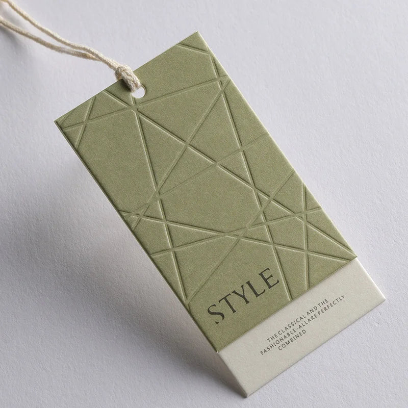 Factory OEM Custom Brand Garment Labels and Tags Eco-friendly Hangtag Customized Name Clothing Tags Labels Custom