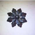 83mm  Wrought Iron Components Elements Forged Steel Floral Elements Flowers for Stair Porch Railing Parts