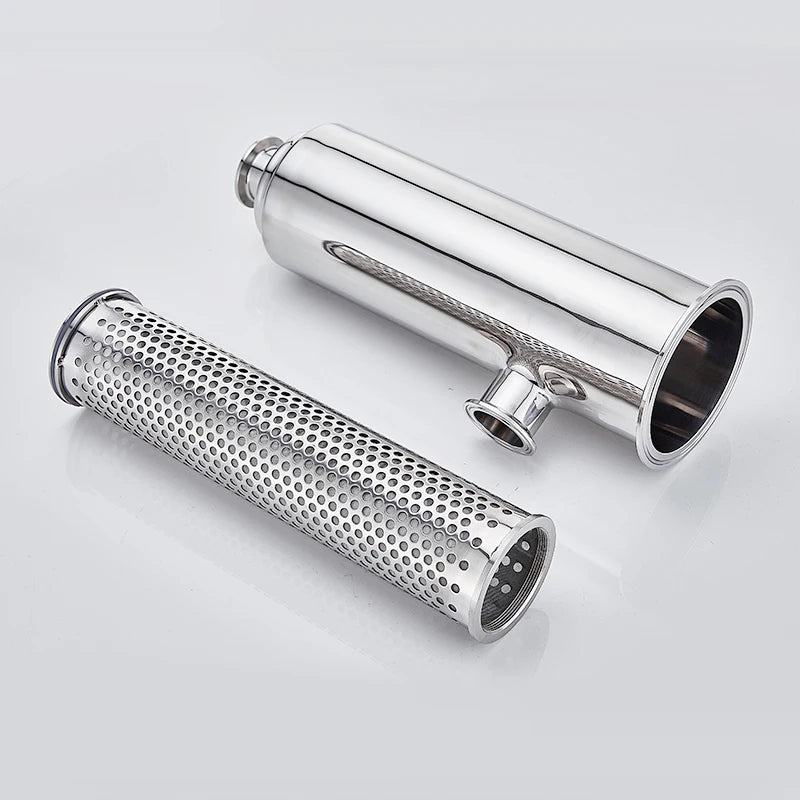 19mm-102mm Stainless Steel Double Filter Clamp Pipe Quick Fitting Angle Filter for Water Clamp Type Live Joint Type Structure