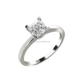 Moissanite Ring 14K Au585 Fine Jewelry Rings Gold Wholesale Princess Cut Customized Trendy Square Within 7 Days 2pcs 1.8mm 3.93g