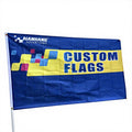 Custom Flag Promotion Silk Screen Printing Wedding Favors Celebration 3x5 Outdoor 90x150cm 100% Polyester