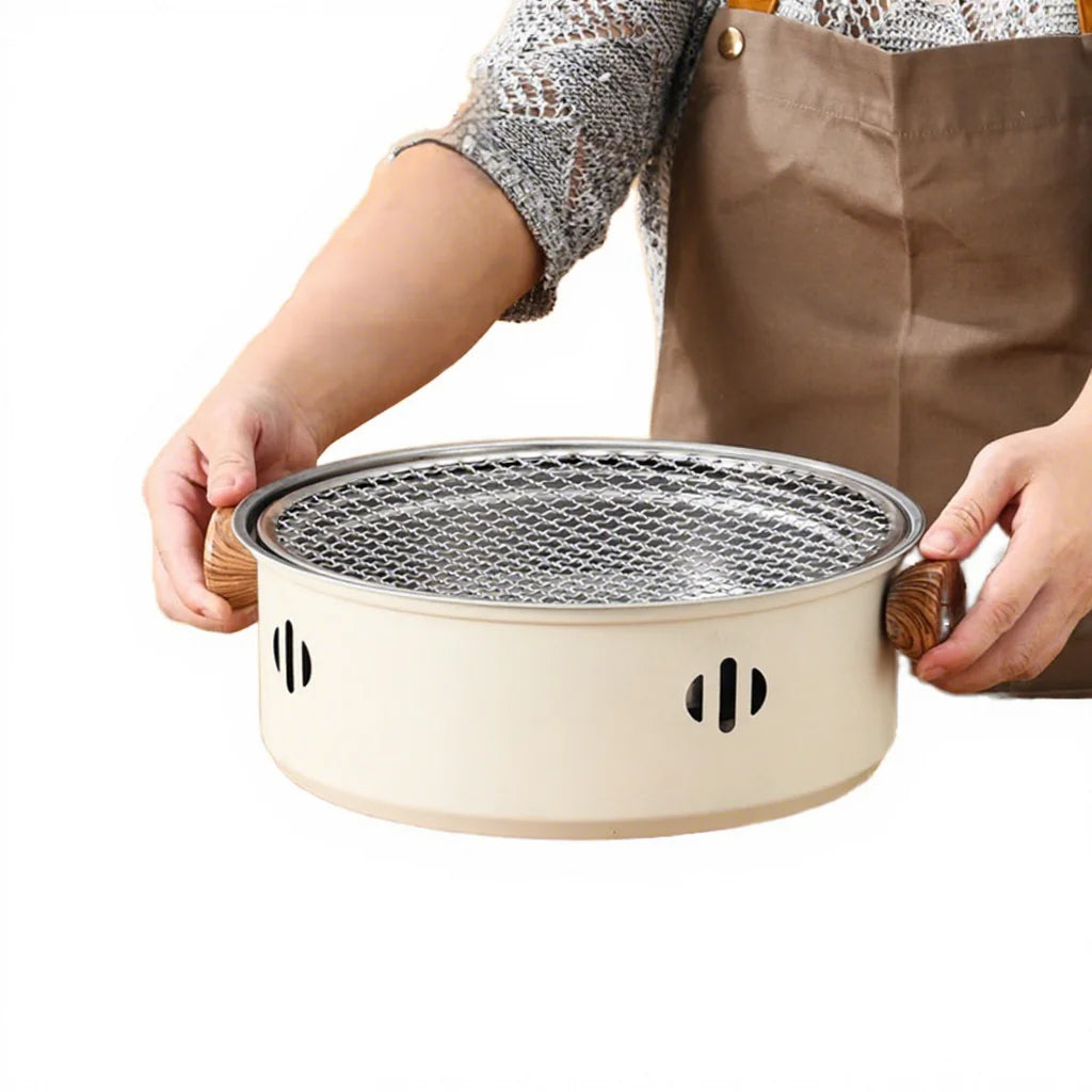 Tabletop Grill Portable Foldable Small Lightweight Stove Mini Charcoal BBQ Grill Stainless Steel Camping Party