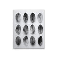 Made In Germany - Home Decor Canvas Picture Feathers Grey - Wall Mural In Black And Grey - Canvas Picture On Stretcher Frame