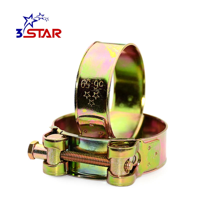 Adjustable Galvanized Hose Clamp for Hydraulic Silicone Hose Heavy Duty Single Bolt Hose Clamp