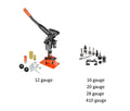 6x 12 Gauge and 28 Gauge Steel Shot Shell Reloading Machine/ 2 caliber sets of your choice