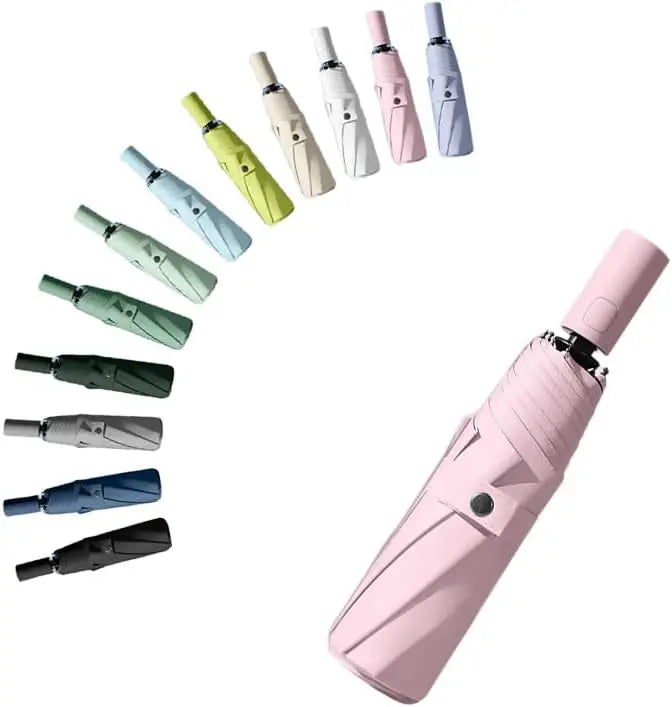 Personal Fashion Designer Auto Sunshade Paraguas Custom logo Compact Portable Rain Automatic Windproof 3 Folding Umbrella