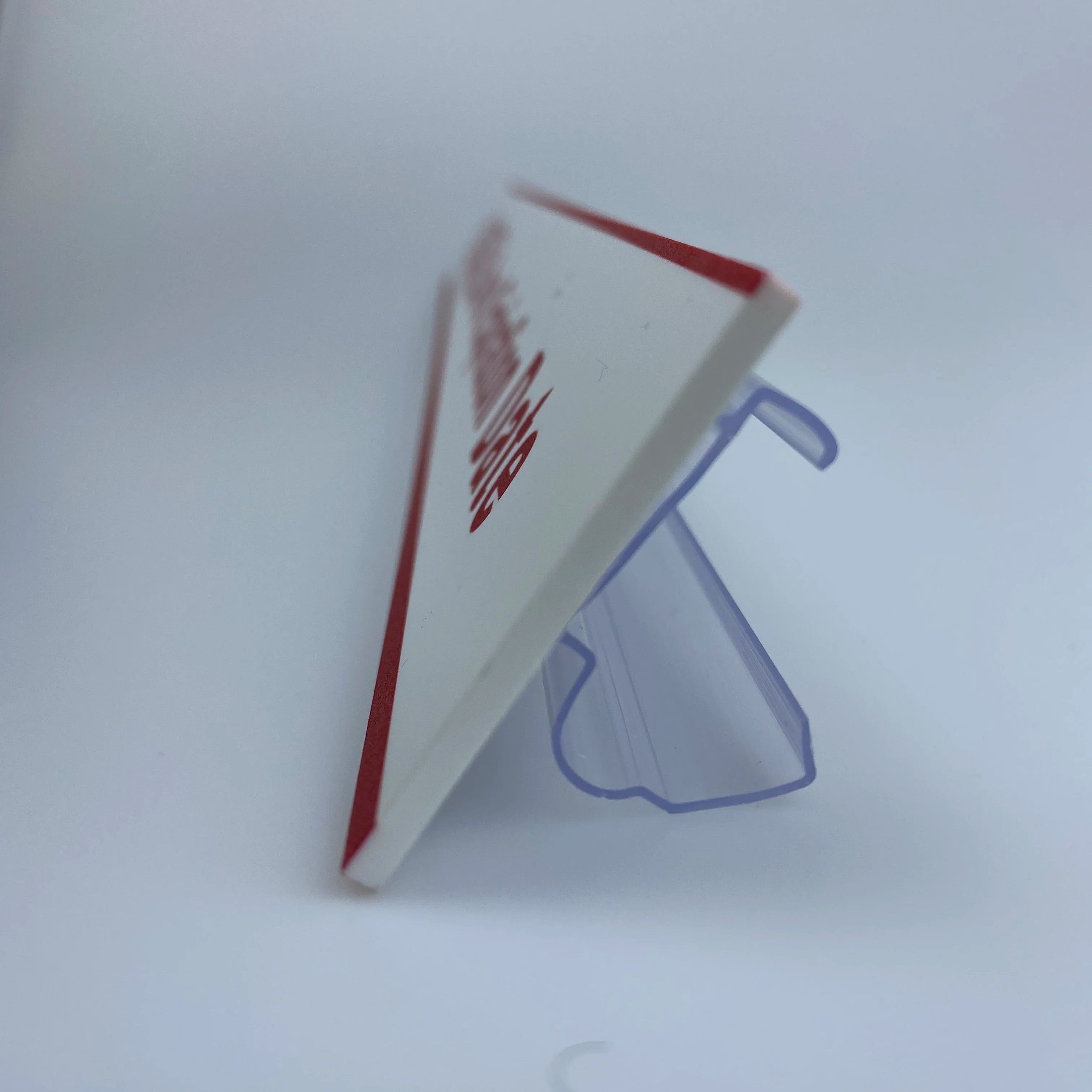 Hookei Shelf Talker Sign Holder Clip Strip for Supermarket clear Plastic Label Holder Pop Display System
