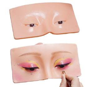 Face Makeup Lash Extension Practice Model 3D Realistic Face Practicing Makeup Board for Makeup Starters and Training Academy