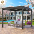 Modern Aluminum Automatic Electric Pergola for Balcony & Outdoor Use Eco-Friendly Waterproof Customizable Sizes