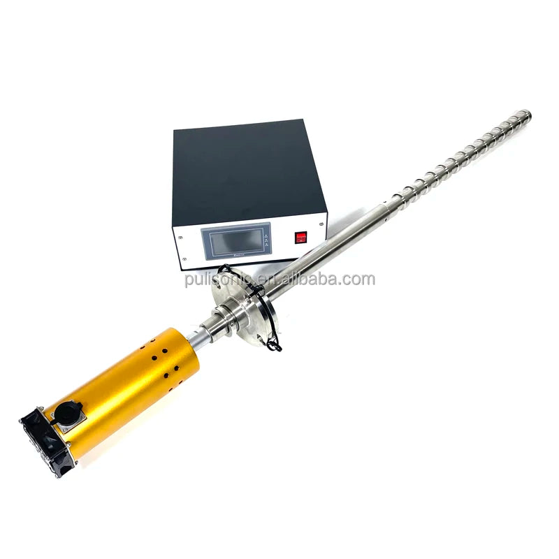 Food Grade Ultrasonic Reactor Horn for Saline Suspension Mixing Titanium Ultrasonic Agitator 20Khz 3000W