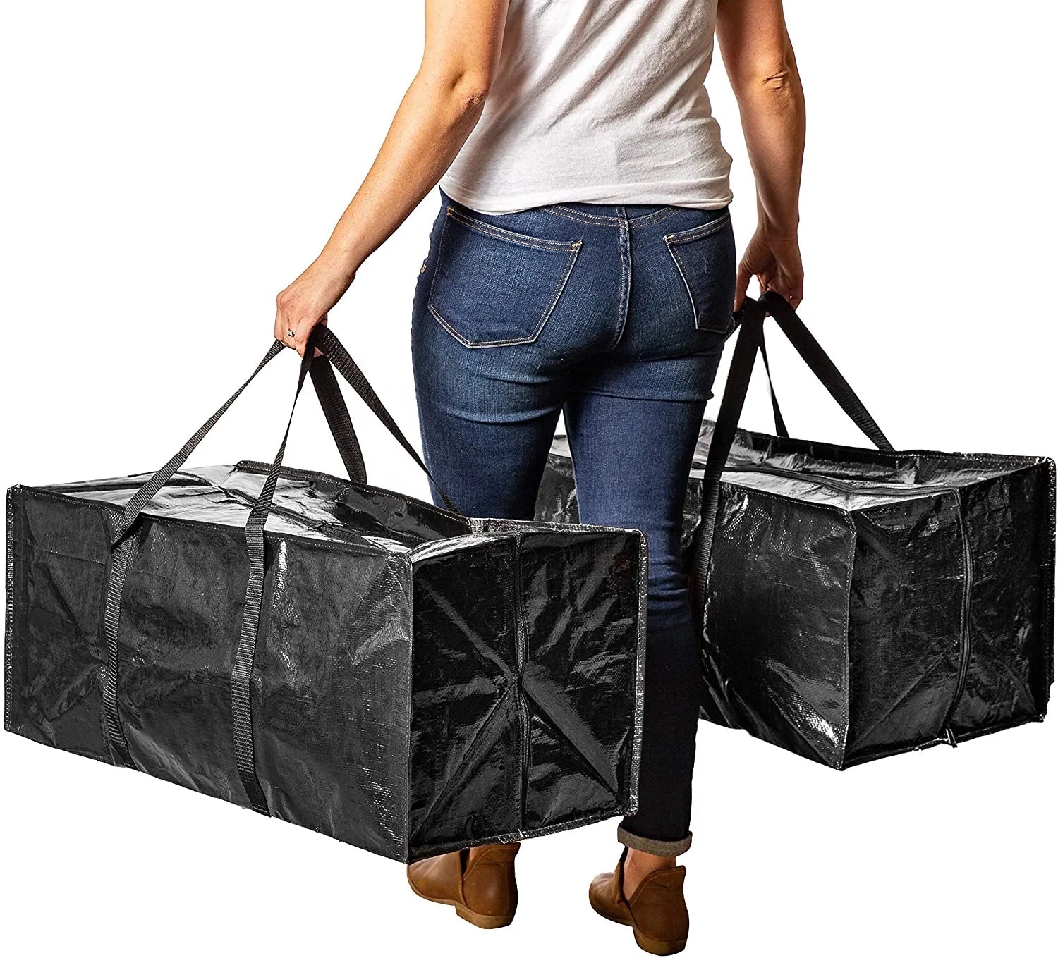 Manufacturer Luggage Bag Moving Bag for House Moving and Accessories Storage Large Larmoving Bag with Zipper and 8 Handles