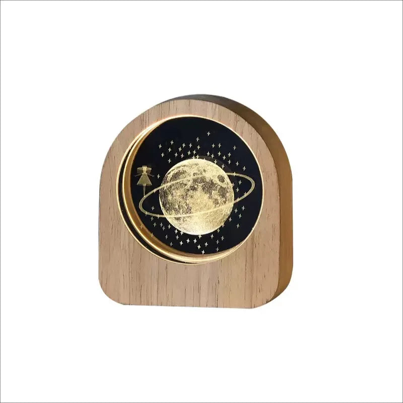 Cheap Wholesale Personalised 3D Photo Crystal Picture Frames with Lights Inside Wooden Table Lamp for Home Decoration