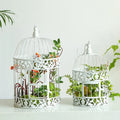 Vintage Metal Birdcage Flower Stand Decorative Iron Planter Hanging Wedding Centerpiece Floral Display Cage for Wedding Garden