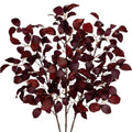 Artificial Fall Leaf Autumn Leaves Fagus Sylvatica Folige Burgundy Beach Leaf Branch Long Stem for Floral Arrangements Decor