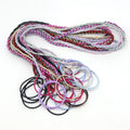 Colorful Fake Braid Hair Scrunchie Thick Plait Ponytail Rubber Band Strong Elastic Sports Fishtail Unisex 25/35 Inch Tie