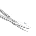 3.5 Inch Extra Fine Curved Beauty Grooming Scissors Stainless Steel Nail Art Eyelash Scissors with Sharp Blade
