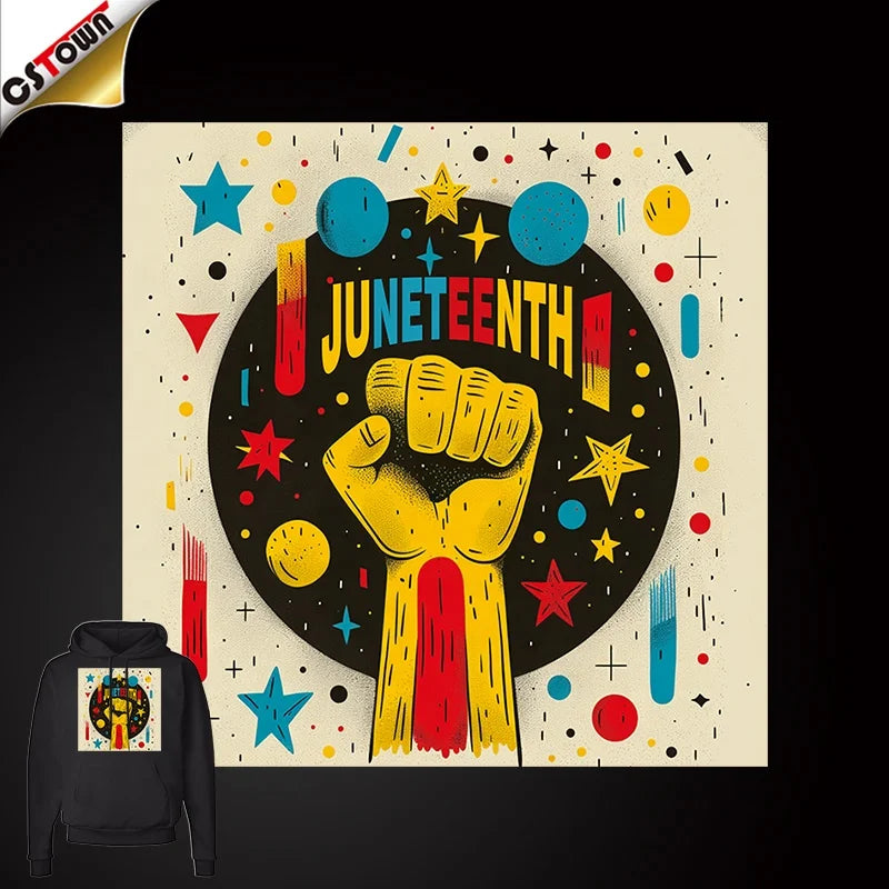 Cstown Juneteenth Transfers Custom Heat Transfer Sticker