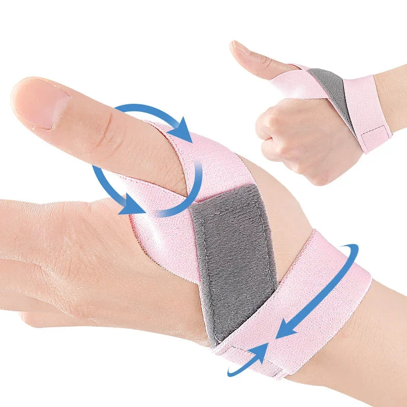 Adjustable Thumb Support Brace with Wrist Compression Sleeve for Arthritis Pain Relief Fits Left and Right Hands