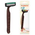 4-PACK BLACK+BROWN+GREEN RAZOR BLADE 3
