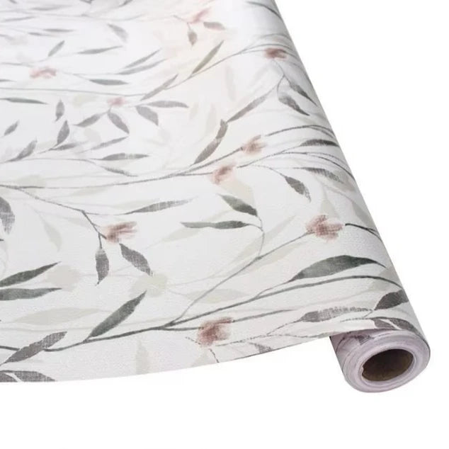 UDK 0.45x10m Leaf Pattern Peel and Stick Wallpaper PVC Self-Adhesive Waterproof Removable Wall Sticker for Living room Bedroom MegaBDM