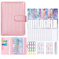 Wholesale PU Leather A6 Colorful Spiral & Loose-Leaf Budget Binder Set with Cash Envelopes Planner Notebook for Budgeting