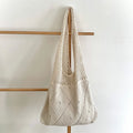 New Love Heart Pattern Crochet Bag Hollow Out Woven Tote Bag Aesthetic Knitted Shoulder Bag for Summer