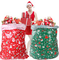 Pafu Christmas Party Supplies Extra Large Red Green Gift Bags  with Rope Signboard 36x56IN Christmas Gift Bags