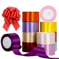 Free Sample Luxury Polyester Satin Ribbon Spool Colorful Floral for Christmas Decorations Wedding Birthday Solid Fashionable