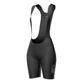 For Spring Summer Women's Lightweight Printed Polyester OEM Cycling Bib Shorts with Anti-Odor & Breathable Features