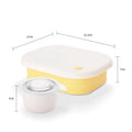 Wholesale Stackable Silicon Leak Proof Food Container 4-section Lunch Box Silicone Lunch Bento Box