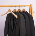 Luxury Closet Wooden Solid Coat Suit Hanger Logo Custom Wood Suit Hangers for Clothing Shop
