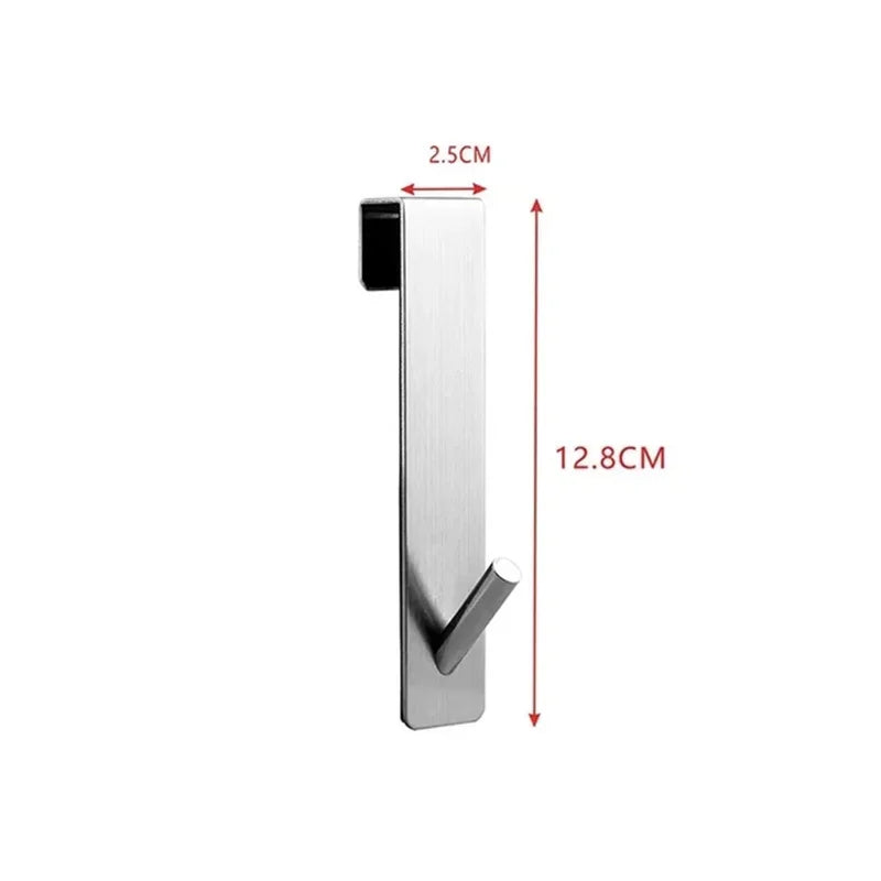 Wholesale Stainless Steel Over Glass Door Shower Door Back Shower Towel Rack S-Shape Bathroom Bathrobe Hanger Holder Hooks