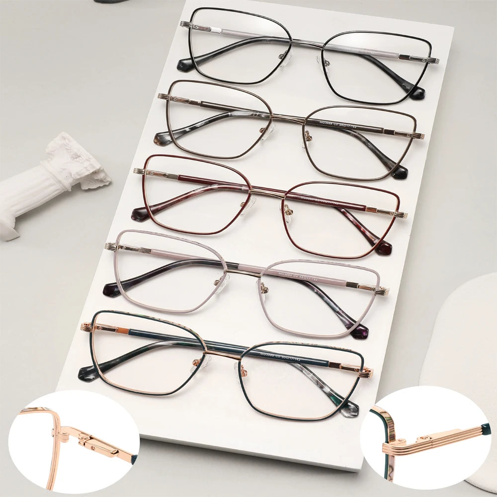 FEROCE Frame Eyeglasses Optical Wenzhou Eyewear Custom Build Spectacle Frames Metal Eyeglass Frame