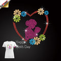 Verified Suppliers Mother Day Rhinestone Transfer Rhinestone Iron on Custom