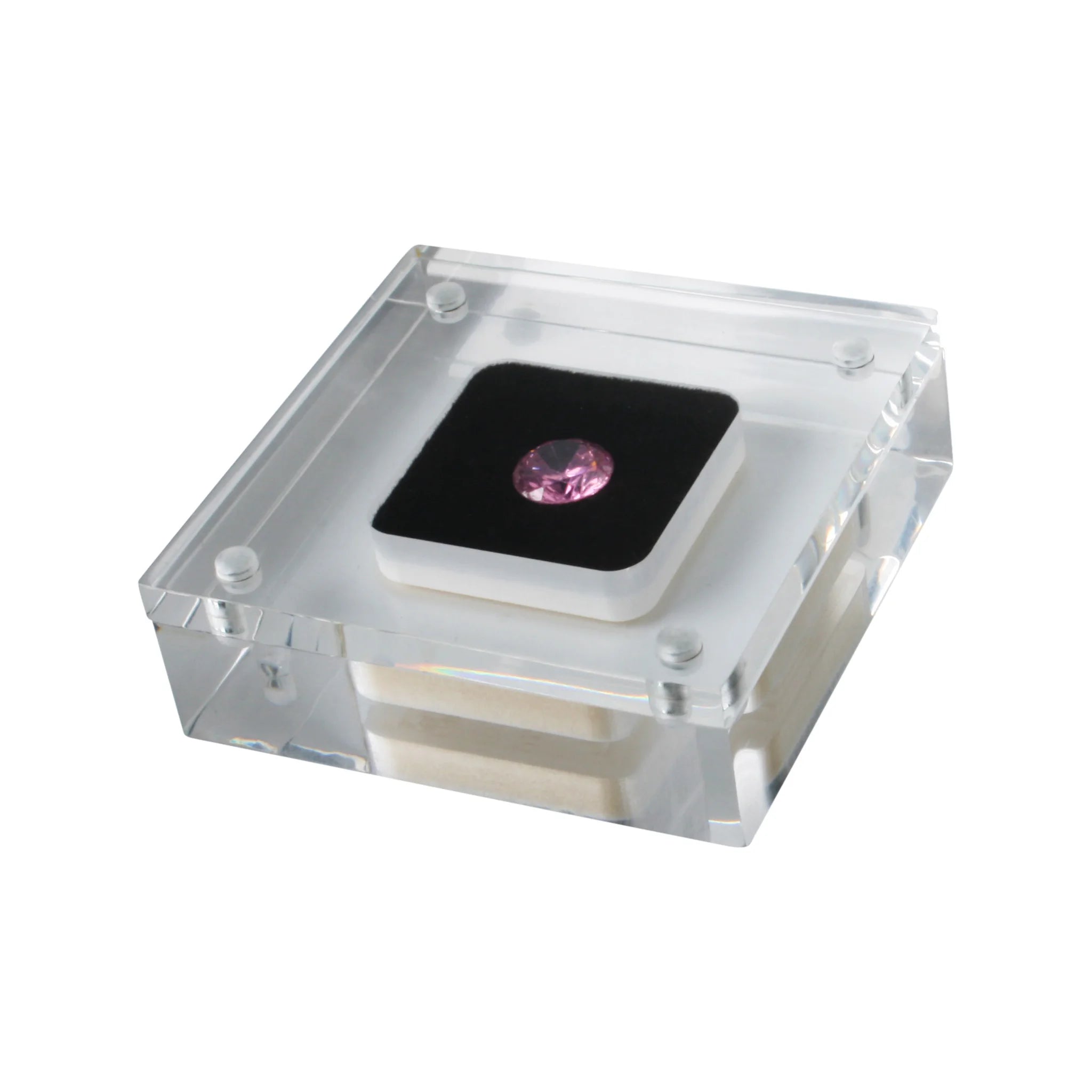 Cheaper Price Diamond Storage Display Box Elegant Showcase DK21630 Acrylic Loose Diamond Display Box