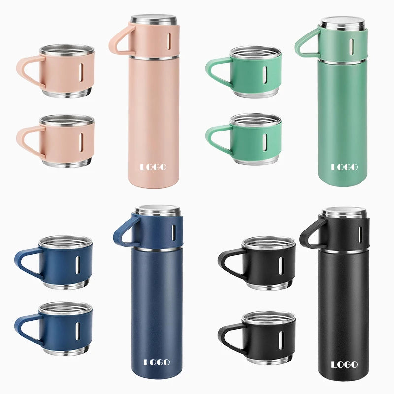 Custom logo Coffee Mug High End Black Coffee Mug Gift Set Kids Water Bottle Stainless Steel Vacuum Insulated Water Bottle