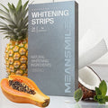 Private Label Wholesale Coconut Papaya Flavor Natural Professional Dental Pap+ Teeth Whitening Strips