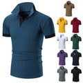 OEM Custom Logo Summer Men's New Tops Breathable 220g Men's Polo Shirt Summer Short Sleeve Polo T Shirts