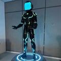 Space Astronaut Large Floor Sculpture Creative Astronaut with Base Decorations for Indoor Ornaments