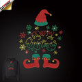 Low Quantity Order Christmas Snowflakes Designs Rhinestone Christmas Transfer Custom Bling Iron on Heat Transfer Designs