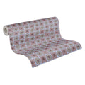 Made in Germany - Luxury Wallpaper rolls Graphic Purple Blue Grey Non Woven Contract Wallpaper 3D - 1005 x 053 m