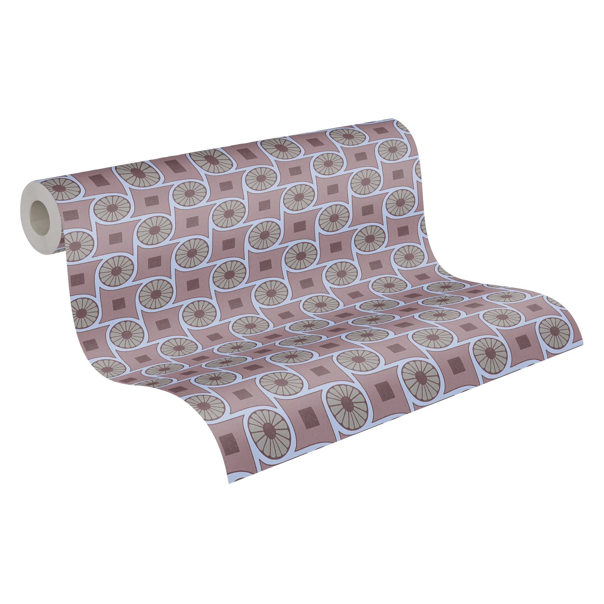 Made in Germany - Luxury Wallpaper rolls Graphic Purple Blue Grey Non Woven Contract Wallpaper 3D - 1005 x 053 m