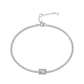 XRD010 Luxury Minimalist Rectangular Redion Cut 1CT Moissanite Diamond Tennis Bracelet for Women Men Fine Jewelry Adjustable