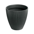 Latia Round MIDL flowerpot 40x40 graphite granite
