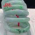 Natural Myanmar White A- Type Jade Jade Bracelets Non-crack Floating Green Positive Ring Jade Bracelet