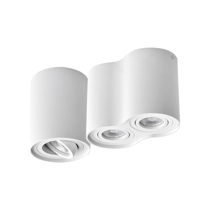 LED COB Downlight Surface Mounted Round Ceiling Spot Light Frame Adjustable Angle Corridor Steps Stairs Hotel Cabinet Spotlight